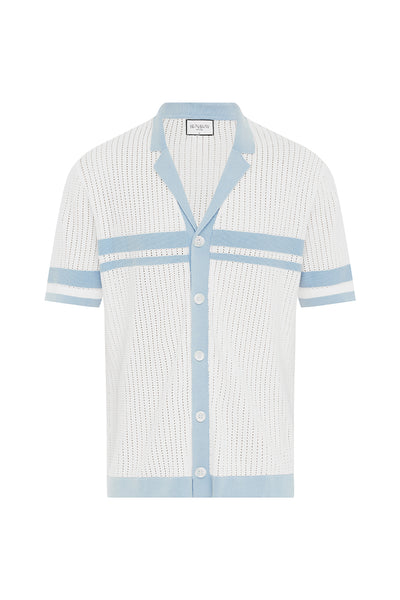 OWEN SHIRT - WHITE/BLUE