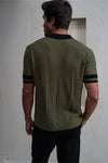 OWEN SHIRT  - KHAKI/BLACK