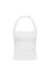 PARKER HALTER TOP - WHITE
