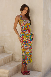 PHARA MIDI DRESS - PHAEDRA PRINT