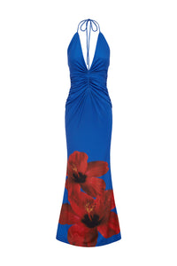 PRIMROSE MAXI DRESS - BLUE HIBISCUS