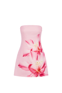 PRIMROSE MINI DRESS - PINK FLOWER