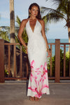 PRIMROSE MAXI DRESS - PINK FLOWER