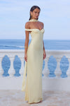 RAPHAELLA OFF SHOULDER MAXI DRESS - BUTTERMILK