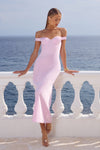 RAPHAELLA OFF SHOULDER MAXI DRESS - PETAL