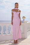 RAPHAELLA OFF SHOULDER MAXI DRESS - PETAL