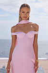 RAPHAELLA OFF SHOULDER MAXI DRESS - PETAL