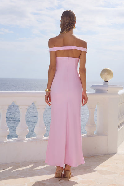 RAPHAELLA OFF SHOULDER MAXI DRESS - PETAL