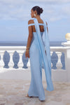 RAPHAELLA OFF SHOULDER MAXI DRESS - SKY BLUE