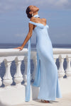 RAPHAELLA OFF SHOULDER MAXI DRESS - SKY BLUE