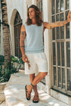 REECE TANK - SKY BLUE