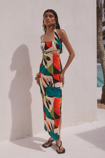 REGIO MIDI DRESS - REGIO PRINT