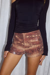 ZAVIER MINI SHORTS - TAN VIPER