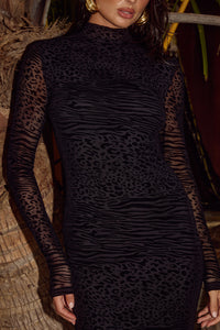 REYA MAXI DRESS - BLACK