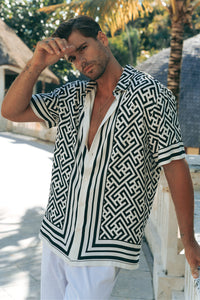 MIRKO SHIRT  - WHITE/BLACK