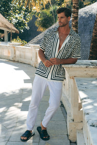 MIRKO SHIRT  - WHITE/BLACK