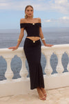 RIKKI MAXI SKIRT - BLACK