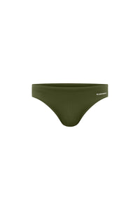 EMILIO PRINTED RACER SWIM BRIEF - KHAKI/RNWY PRINT