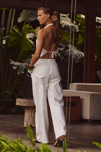 ROBYN TAILORED PANT - WHITE