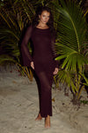 ROSALIE MAXI DRESS - CHOCOLATE