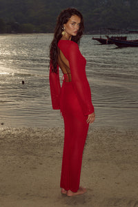 ROSALIE MAXI DRESS - RED