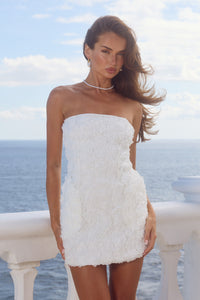 ROSALINE MINI DRESS - WHITE