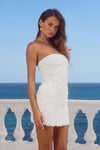 ROSALINE MINI DRESS - WHITE