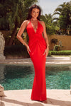 ROSE MAXI DRESS - RED