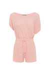 MIAMI KNIT PLAYSUIT - BABY PINK