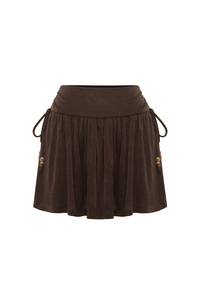 ODEYA MINI SKIRT - ESPRESSO