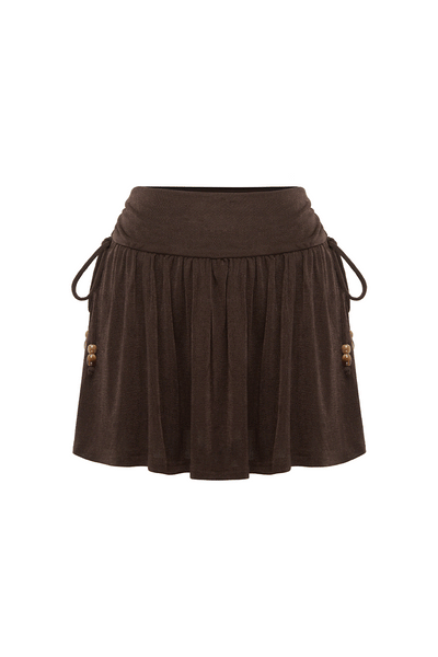 ODEYA MINI SKIRT - ESPRESSO