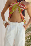 LEILAH TAILORED PANT - WHITE