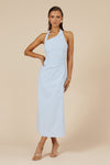 SAPHIRA LONG MIDI DRESS - ICE BLUE