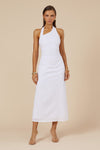 SAPHIRA LONG MIDI DRESS - WHITE