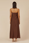 SAPHIRA MAXI DRESS - CHOCOLATE