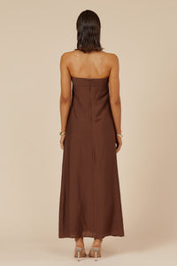 SAPHIRA MAXI DRESS - CHOCOLATE