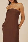 SAPHIRA MAXI DRESS - CHOCOLATE