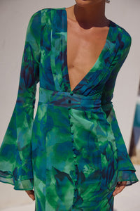 SARI MAXI DRESS - CALISTA GREEN