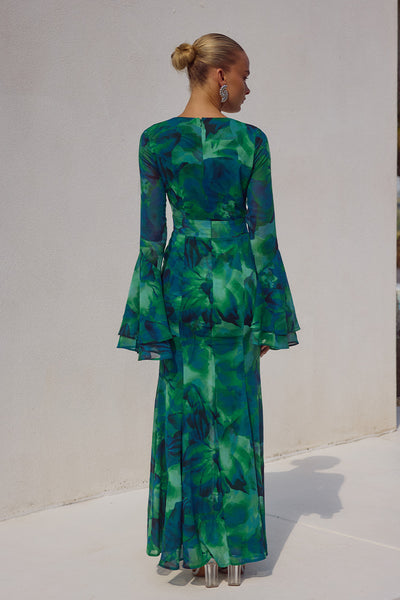 SARI MAXI DRESS - CALISTA GREEN