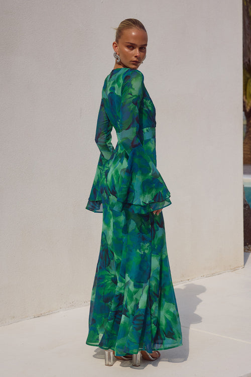 SARI MAXI DRESS - CALISTA GREEN