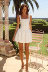 SARLEEN MINI DRESS - WHITE