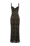 SARTA LACE MAXI DRESS - BLACK