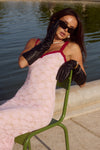 SARTA LACE MAXI DRESS - MUSK