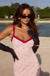 SARTA LACE MAXI DRESS - MUSK