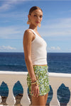 IDALIA MINI SKIRT - GREEN SEQUIN