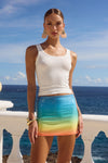 OPHIRA MINI SKIRT - SUNRISE OMBRE