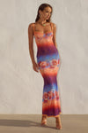 SERINA LACE MAXI DRESS - NADIA PINK OMBRE