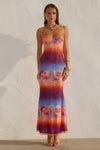 SERINA LACE MAXI DRESS - NADIA PINK OMBRE