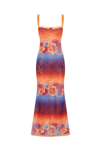 SERINA LACE MAXI DRESS - NADIA PINK OMBRE