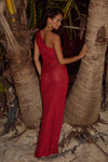 SILVIA MAXI DRESS - RED